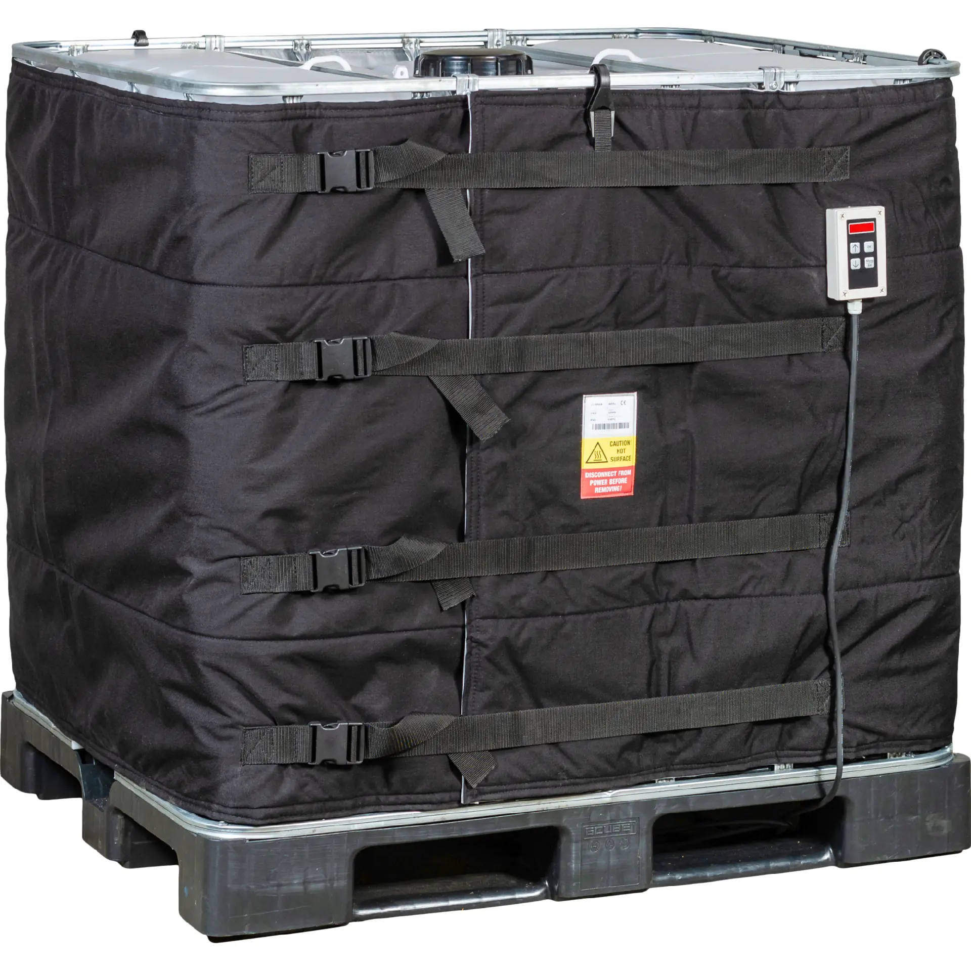 1000 L IBC Heizmantel 1300 W mit Digitalregler 0–40 °C | Frostschutz | 230 V Schuko