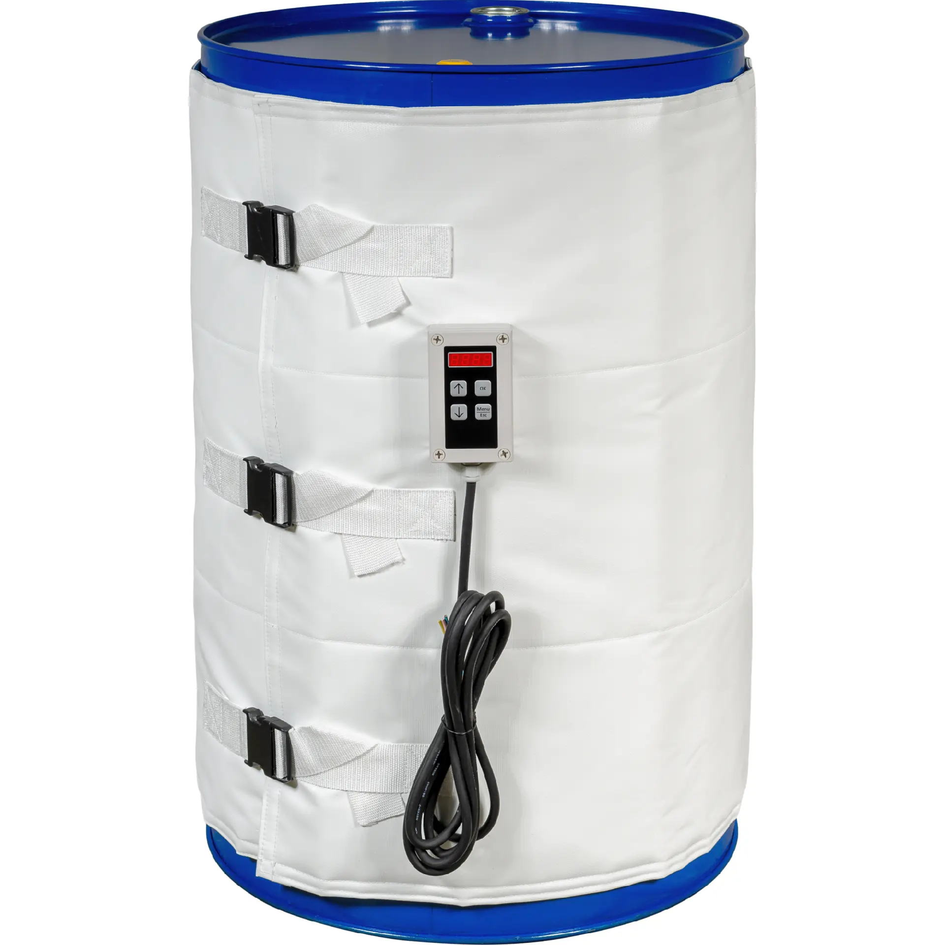 200 L Food & Pharma Fassheizung 1200 W mit Digitalregler 0–120 °C | 230 V