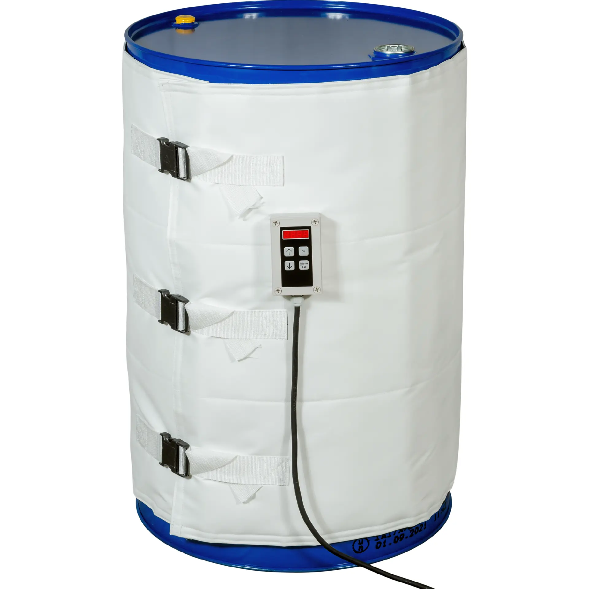 200 L Food & Pharma Fassheizung 1200 W mit Digitalregler 0–120 °C | 230 V