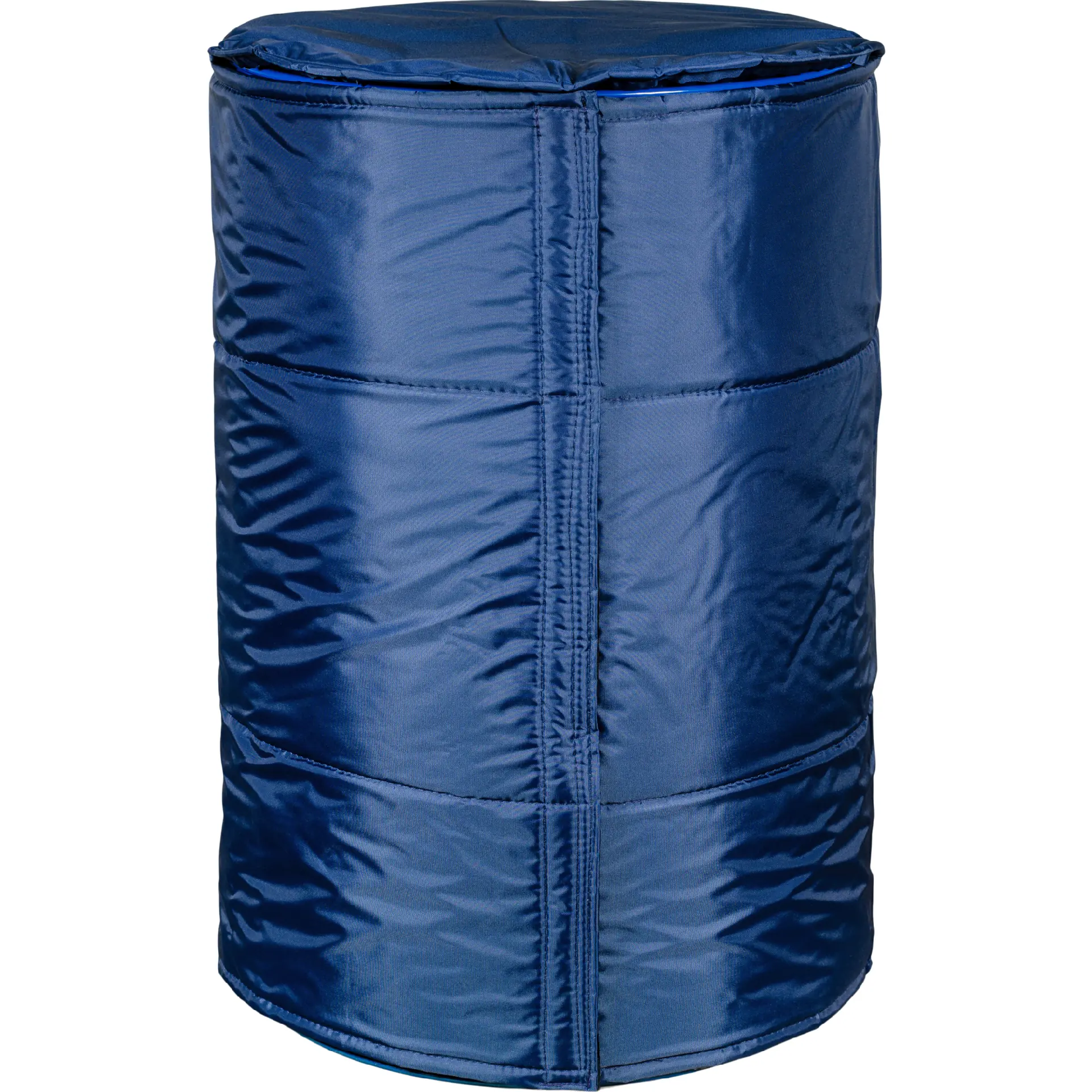 duffel, tubular, puffer, blue, bag