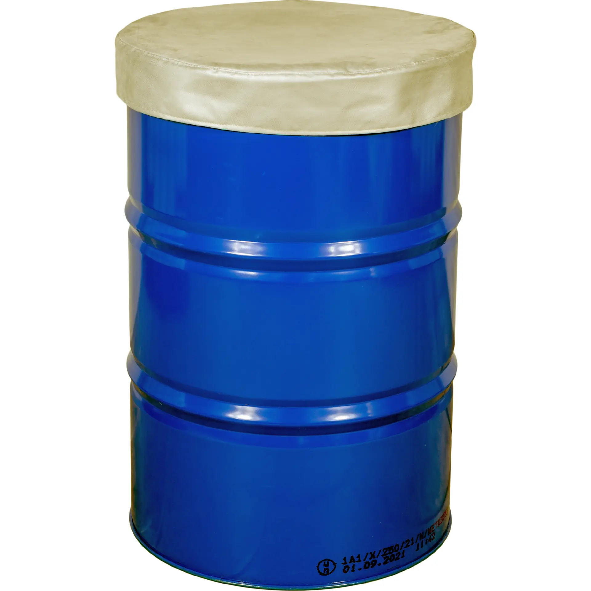 Barrel, Ölfass, Stahldrum, blau, Metall